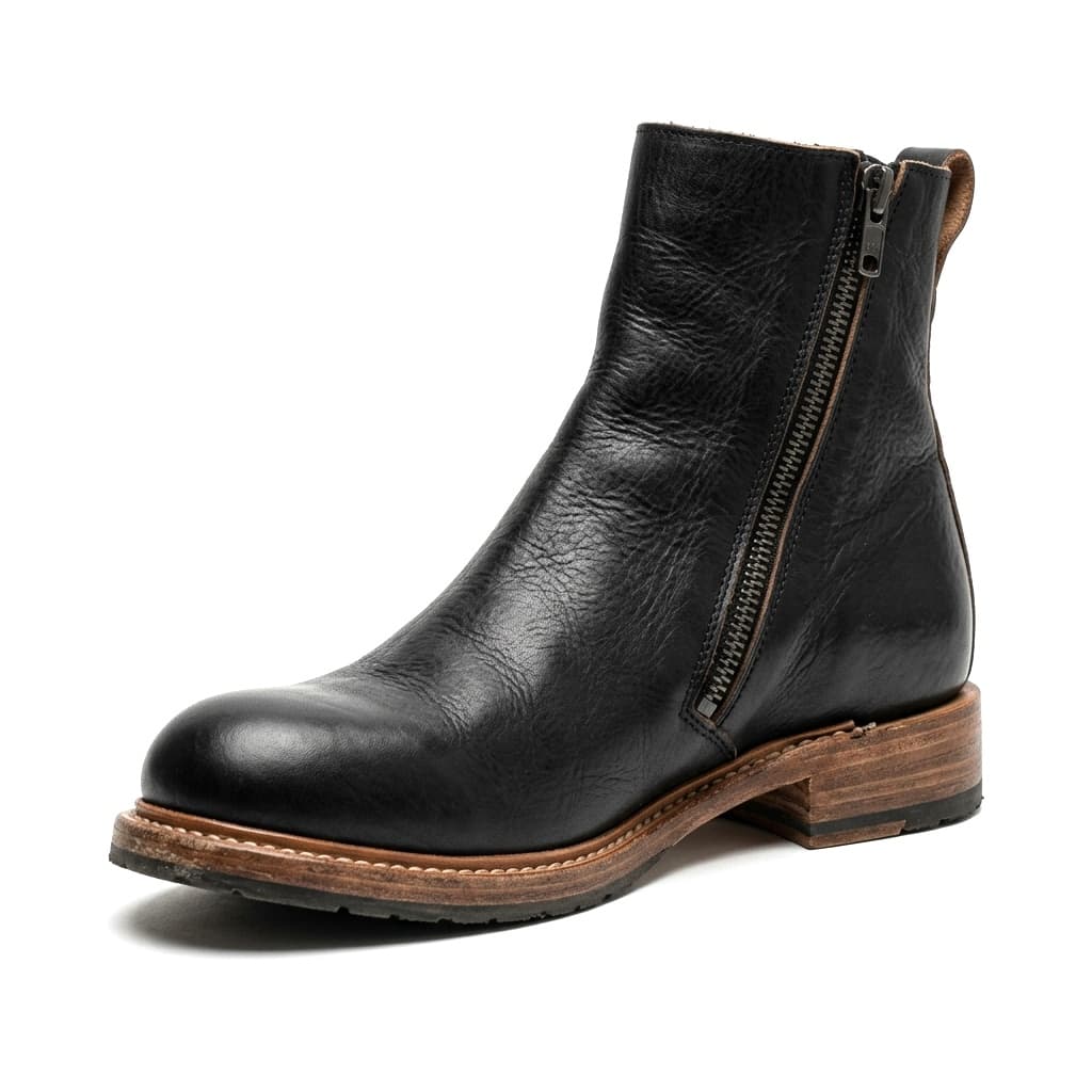 ANKLE BOOT WITH SIDE ZIP - Detay